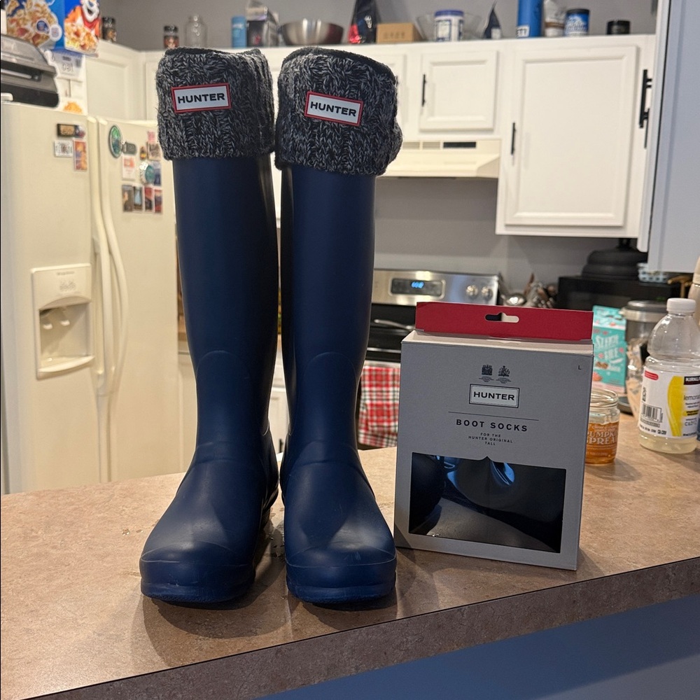 Hunter Blue Waterproof Women’s Boots